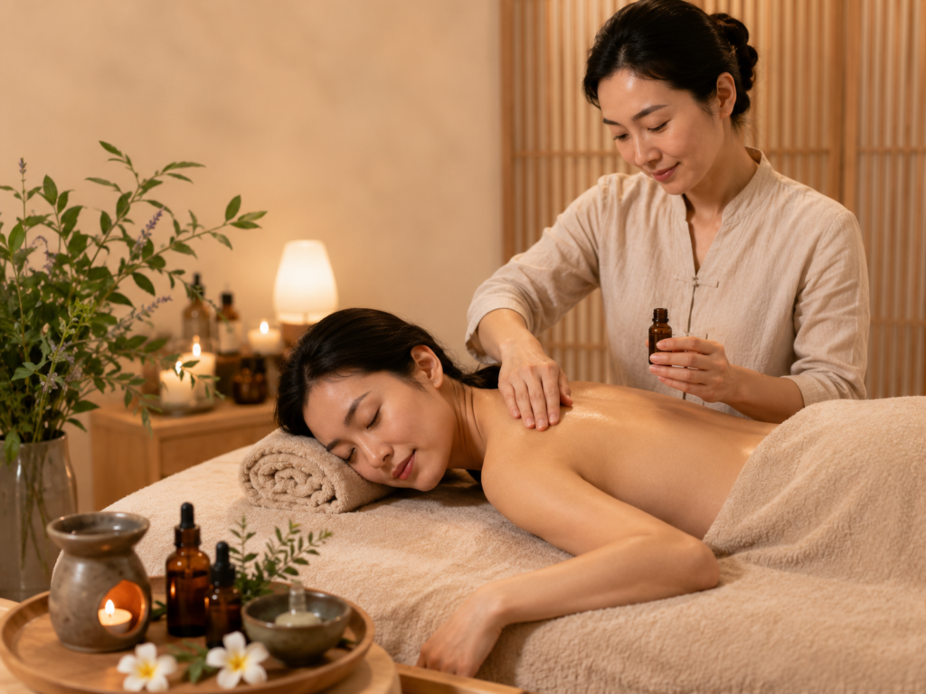 Hearts of Harmony aromatherapy service artwork