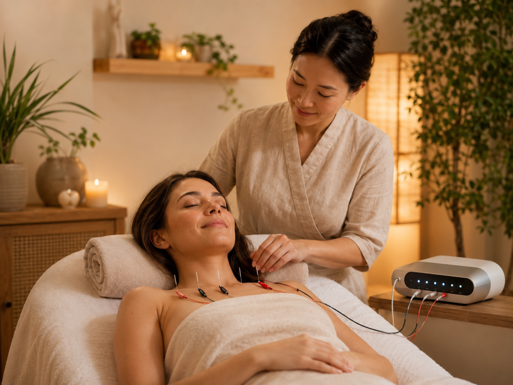 Hearts of Harmony electro-acupuncture service artwork
