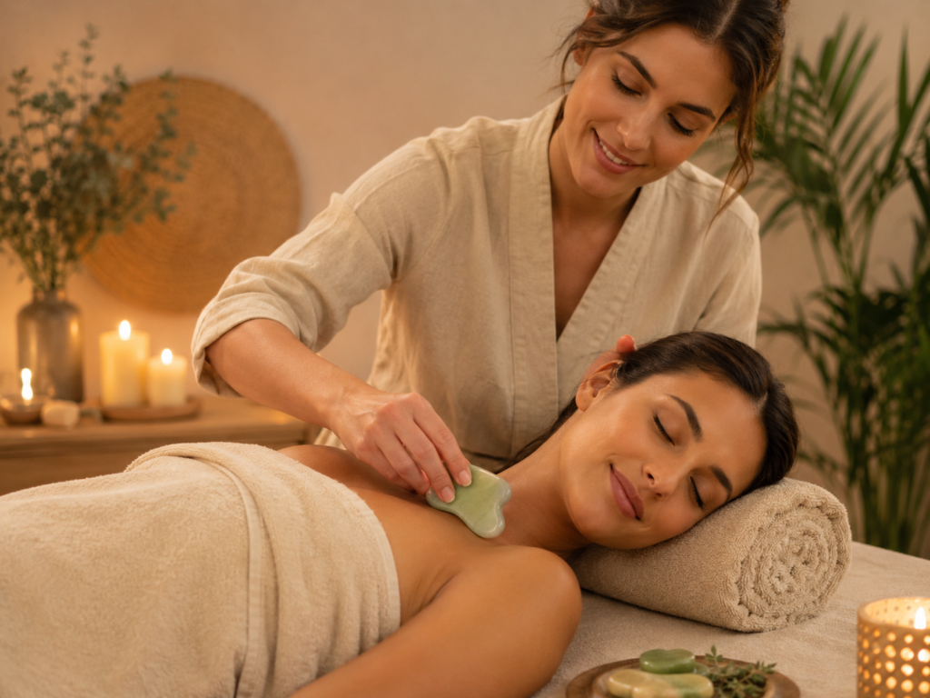 Hearts of Harmony Gua Sha service artwork